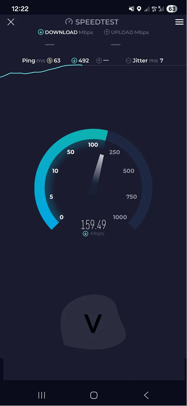 Test prędkości ByteSIM 1