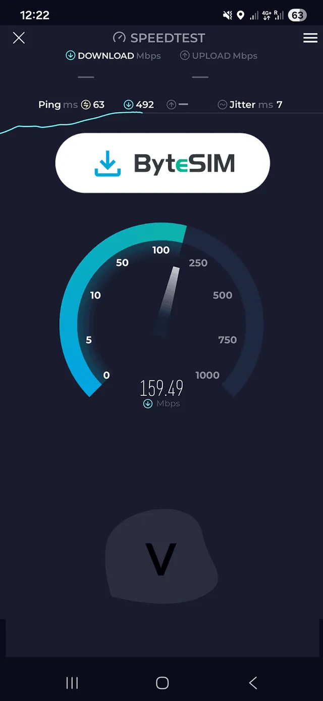 ByteSIM testing speed 1
