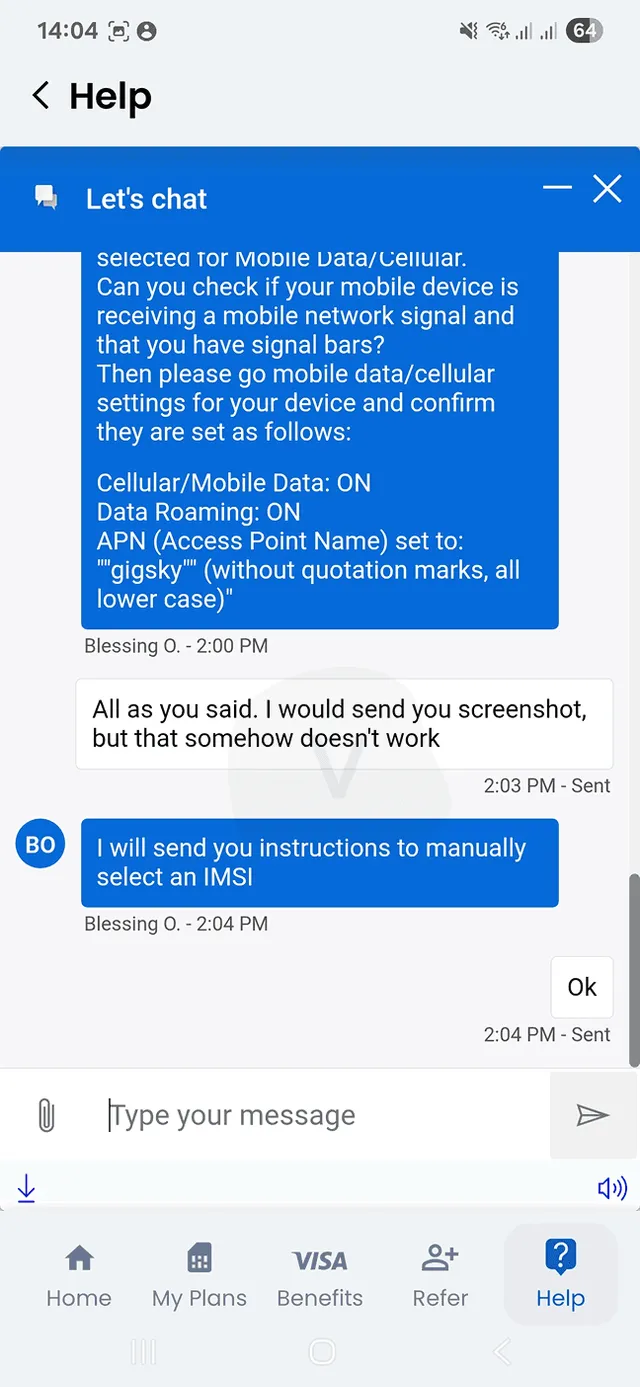 GigSky Customer Support 4