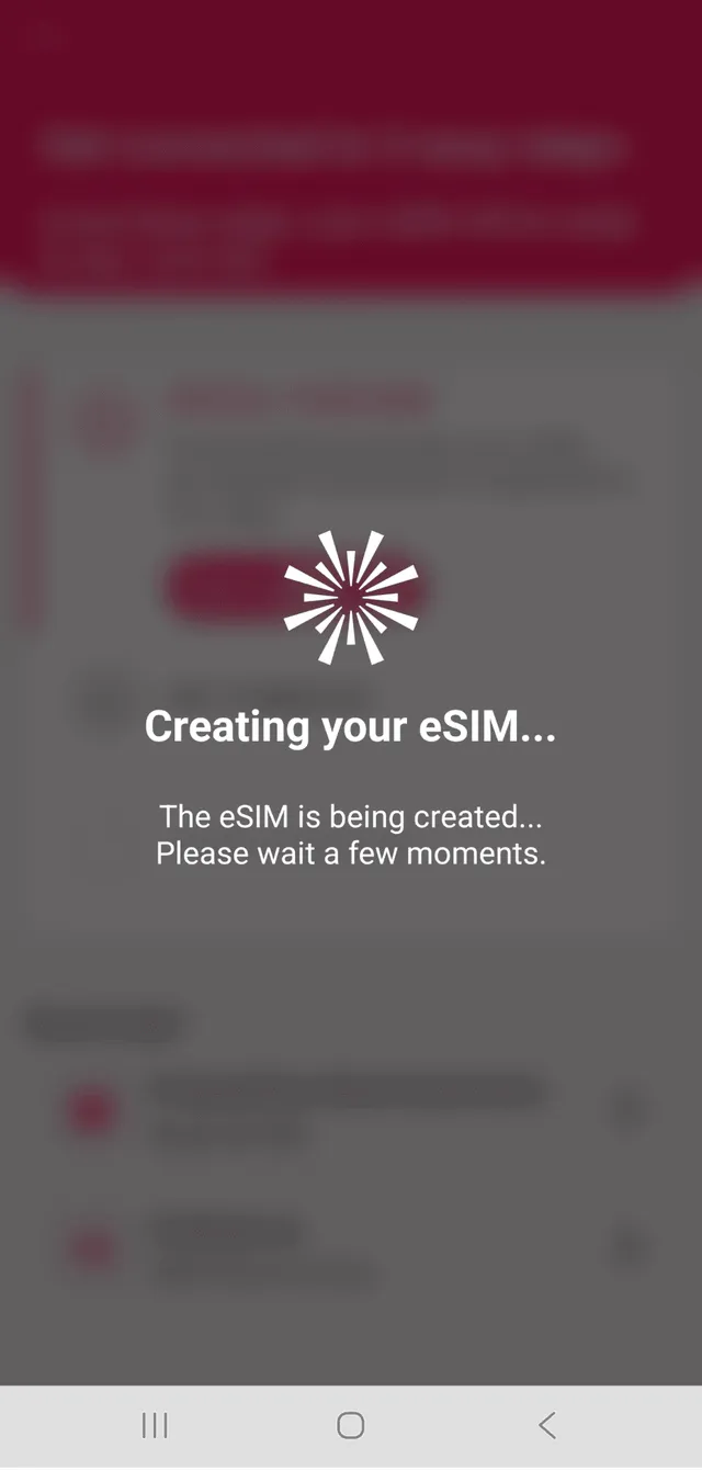 Instalace GoMoWorld eSIM krok 3