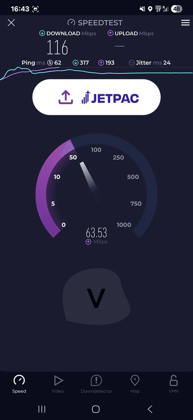 Jetpac Speed Test 2