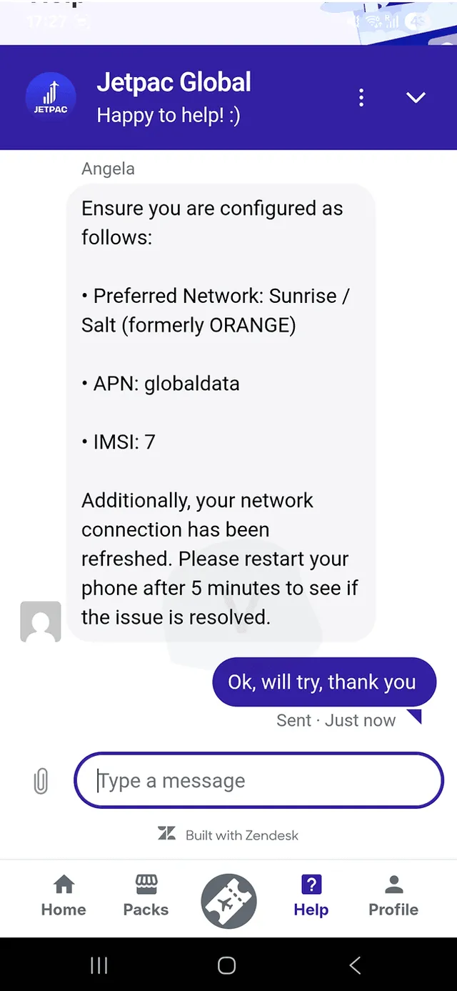 Jetpac Customer Support 5