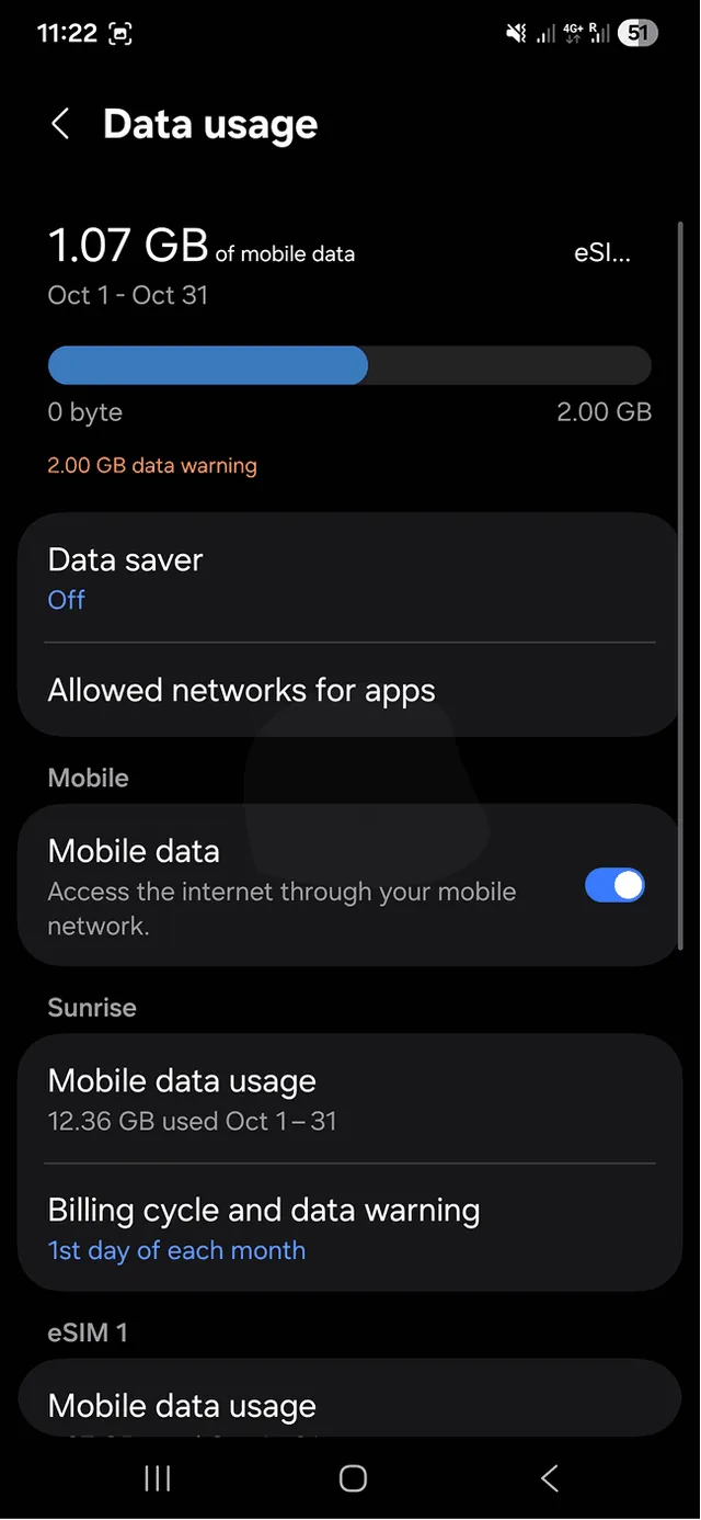 Test prędkości Nomad eSIM 4