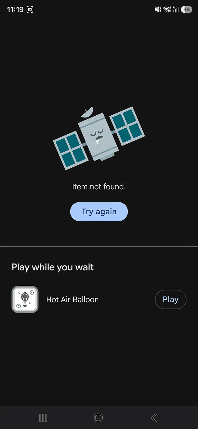 Roamless app link: Google Play item not found