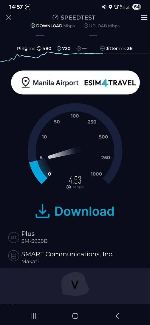 SMART eSIM Speed eSIM 4 Travel Manila Airport download