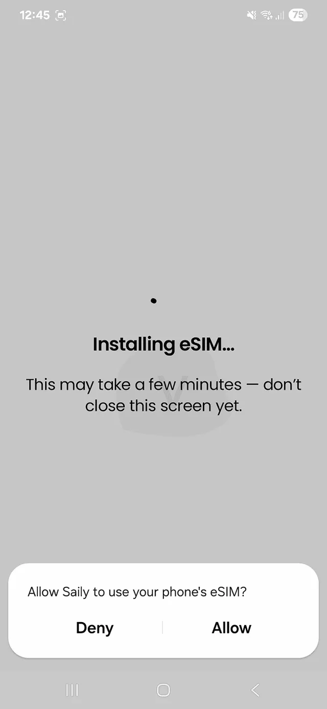 Instalace Saily eSIM 2