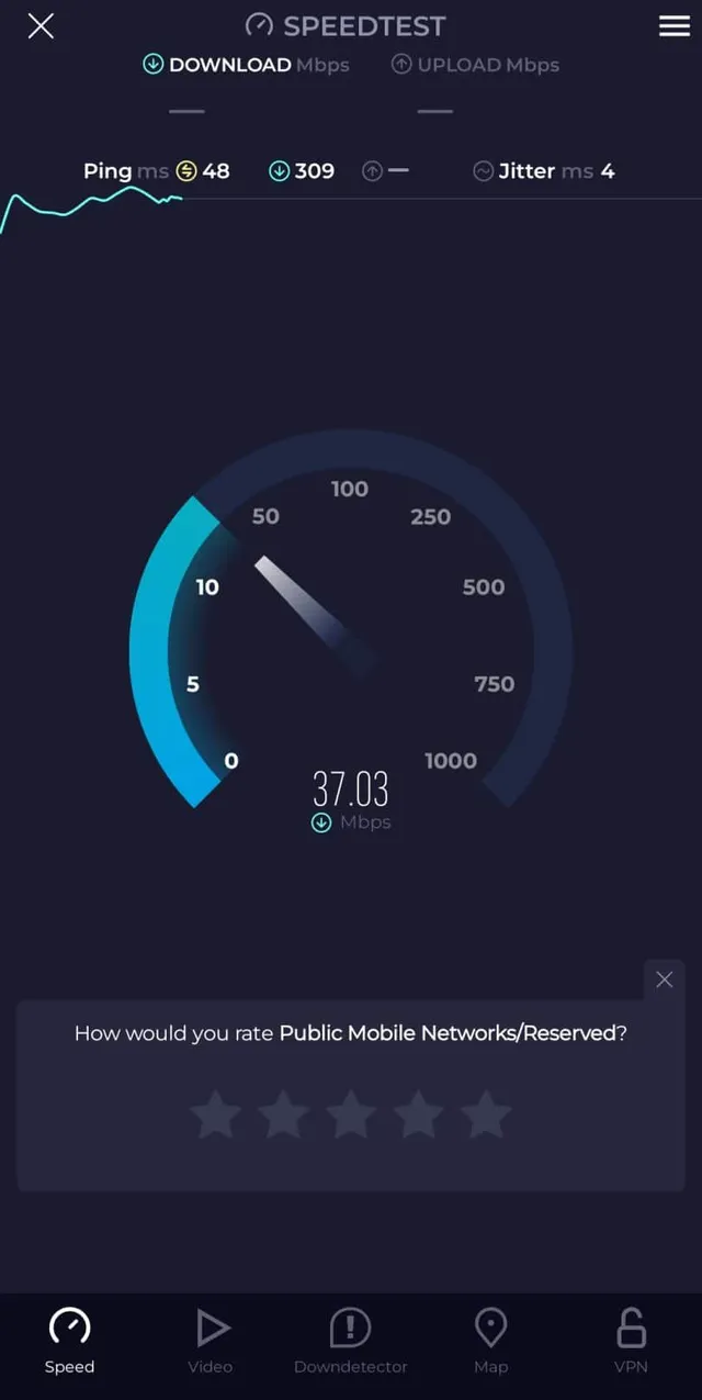 Test rychlosti Airalo eSIM