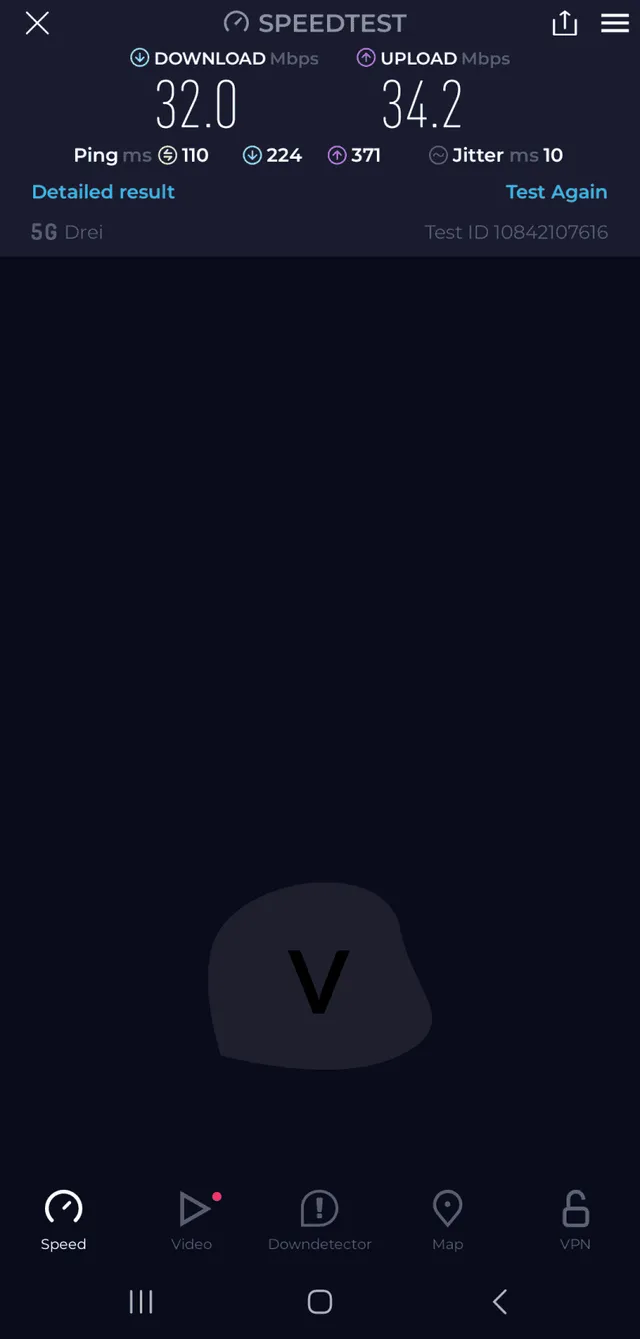 Test rychlosti Holafly eSIM