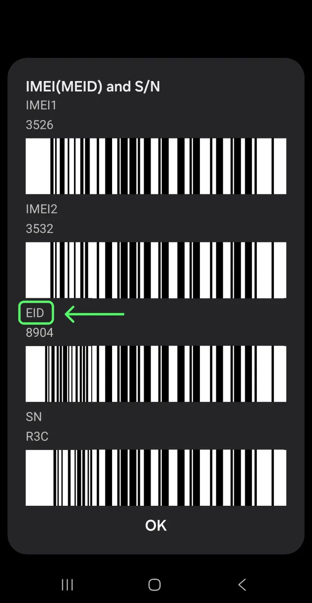 Test if a phone have an eSIM